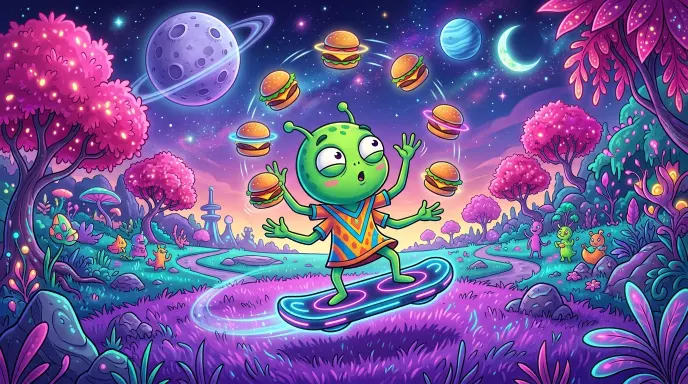 Funny Alien Puns Captions